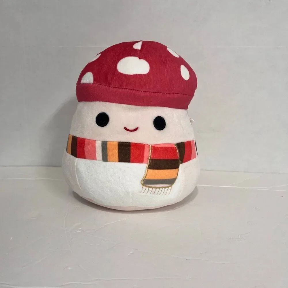 Squishmallows Malcom The Mushroom With Harvest Scarf 8”